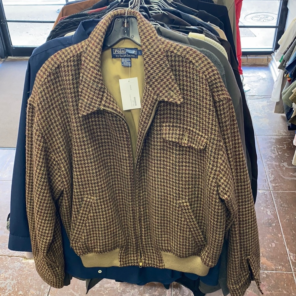 100% Wool Polo Jacket SZ L